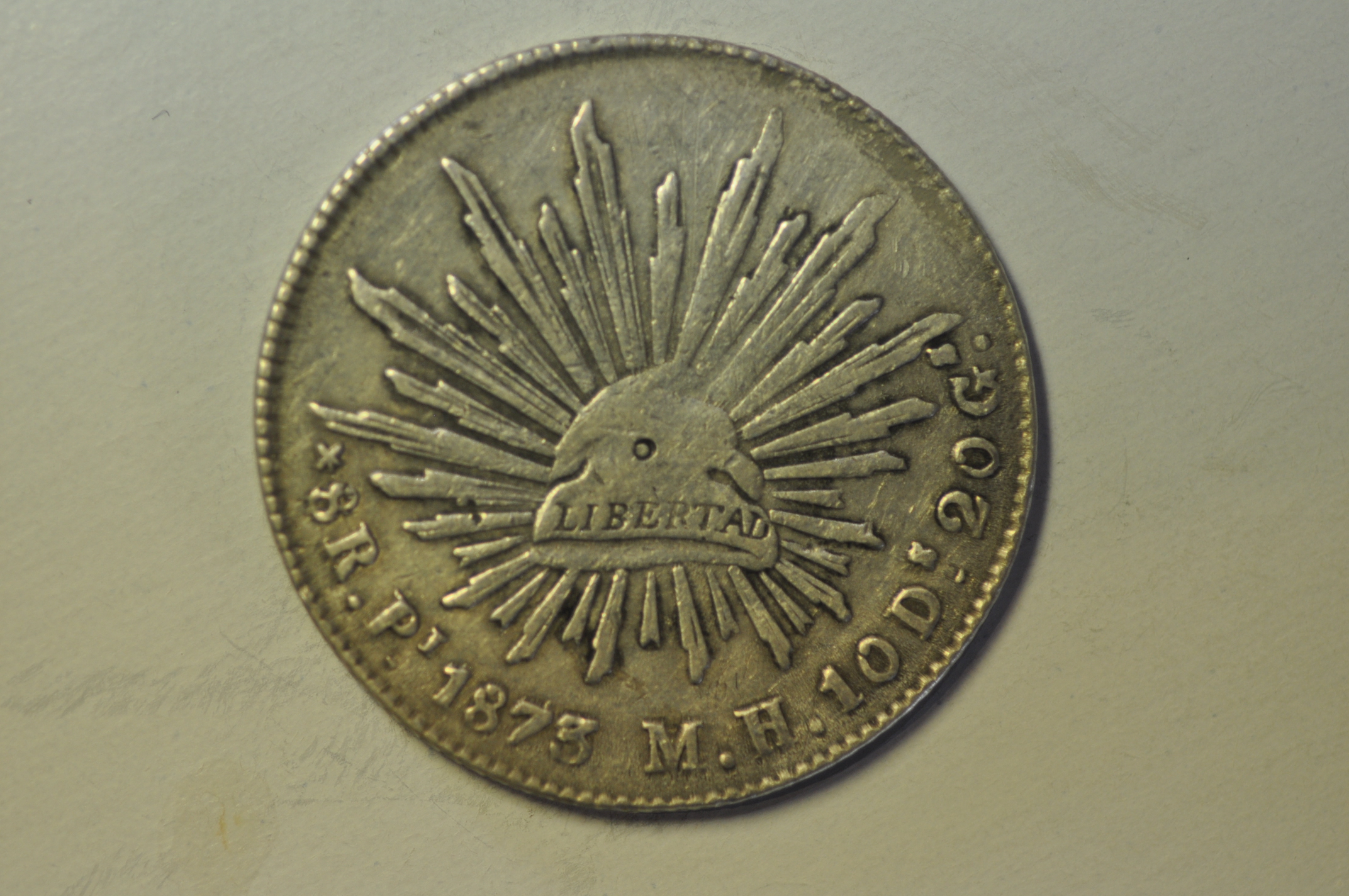 Mexico; Silver 8 Reales 1873 Pi MH | North & Central American and