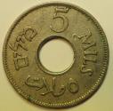 World Coins - Palestine CuNi 5 Mils 1935