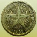 World Coins - Cuba; Silver 20 Centavos 1920