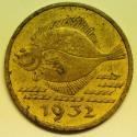 World Coins - Danzig Free City 5 Pfennig 1932