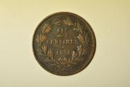 World Coins - Luxembourg; 2 1/2 Centimes 1854