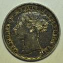 World Coins - Great Britain; Silver 3 Pence 1873