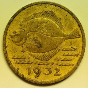 World Coins - Danzig Free City 5 Pfennig 1932