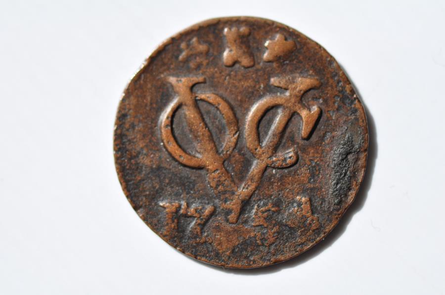 World Coins - VOC Netherlands East Indies  - Zeeland Arms; Duit 1753