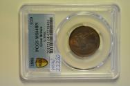 World Coins - Great Britain; 1/2 Penny 1886  PCGS MS64BN