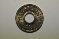 World Coins - Fiji; 1/2 Penny 1954  UNC