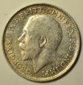 World Coins - Great Britain; Silver 3 Pence 1918