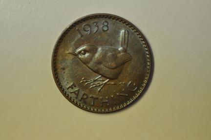 World Coins - Great Britain; Farthing 1938  BU