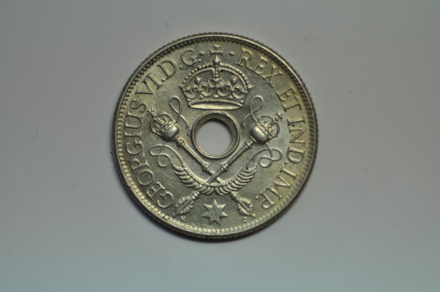 World Coins - New Guinea; Silver Shilling 1938