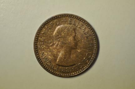 World Coins - Great Britain; Farthing 1953  BU