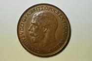 World Coins - Great Britain; Farthing 1922  AU