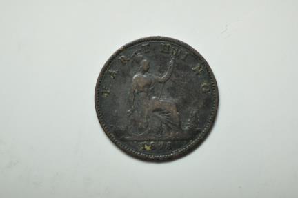 World Coins - Great Britain; Farthing 1878
