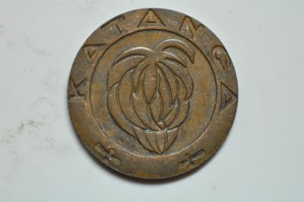 World Coins - Katanga - former Province of a Belgian Congo; Franc 1961