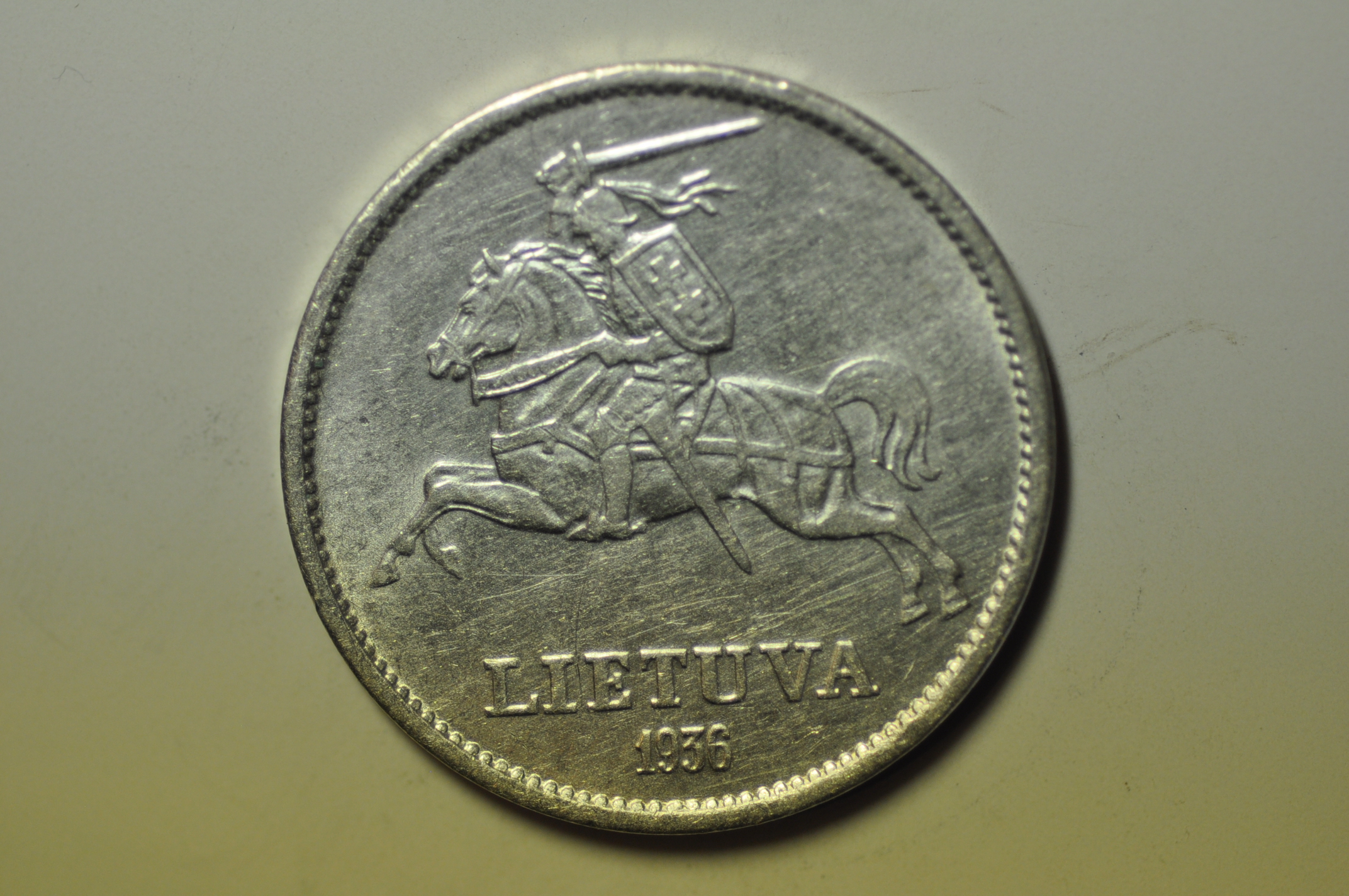 Lithuania; Silver 10 Litu 1936 - Vytautas The Great | European Coins