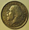 World Coins - Great Britain; Silver 3 Pence 1916