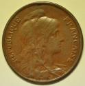 World Coins - France  Bronze 5 Centimes 1920