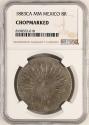 World Coins - Mexico Silver 8 Reales 1883 Ca MM  NGC Chopmarked