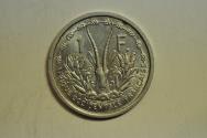 World Coins - French West Africa; Franc 1955  UNC