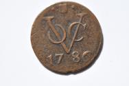 World Coins - VOC Netherlands East Indies  - Utrecht Arms; Duit 1786