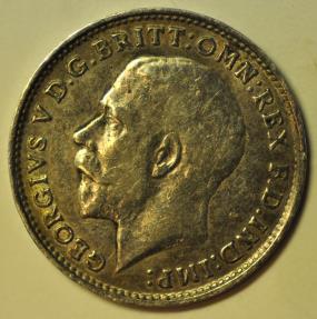 World Coins - Great Britain; Silver 3 Pence 1916