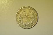 World Coins - Costa Rica; Silver 25 Centimos 1924