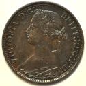 World Coins - Great Britain Farthing 1862  small "8"  XF