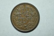 World Coins - Netherlands; 1/2 Cent 1912  UNC