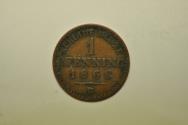 World Coins - German States - Prussia; Pfennig 1868-B