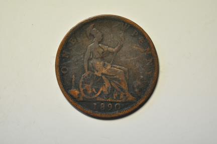 World Coins - Great Britain; Penny 1890