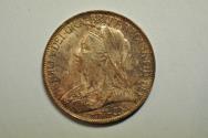 World Coins - Great Britain; Farthing 1896  UNC