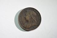 World Coins - Great Britain;  Farthing 1900  XF