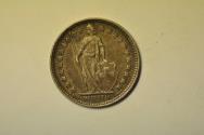 World Coins - Switzerland; Silver 1/2 Franc 1928 B