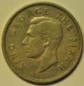 World Coins - New Zealand; Florin 1950