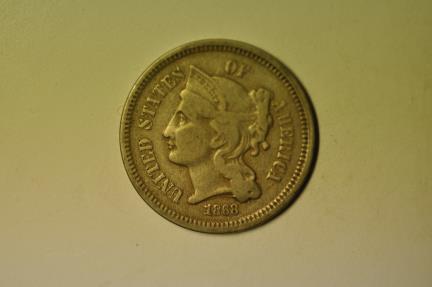 USA Nickel 3 Cents 1868 | 3 Cents