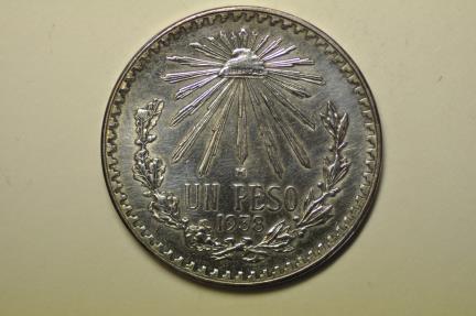 Mexico; Silver Peso 1938 | North & Central American and Caribbean Coins