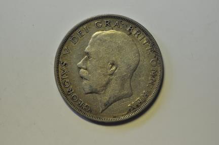 World Coins - Great Britain; Silver 1/2 Crown 1922