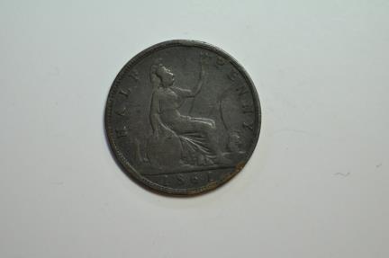 World Coins - Great Britain; 1/2 Penny 1861