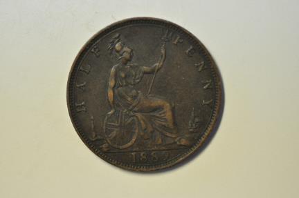 World Coins - Great Britain; 1/2 Penny 1889