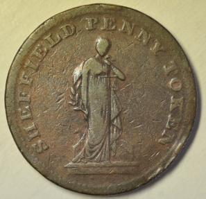 World Coins - Great Britain; Sheffield Penny Token 1813