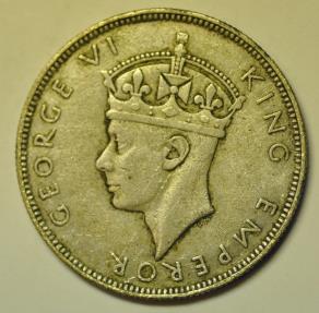 World Coins - Seychelles Silver Rupee 1939