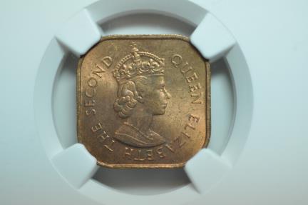 World Coins - Malaya; Cent 1961  NGC MS63 RB