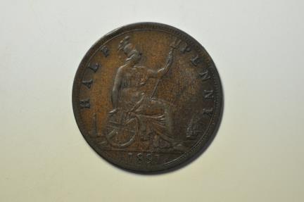 World Coins - Great Britain; 1/2 Penny 1891