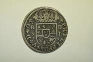World Coins - Spain; Silver 2 Reales 1722 S J