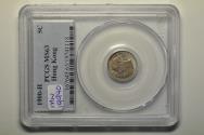 World Coins - Hong Kong; Silver 5 Cents 1900-H  PCGS MS63
