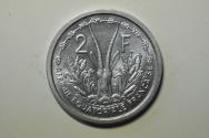 World Coins - French Ecuatorial Africa; 2 Francs 1948 (a)  UNC