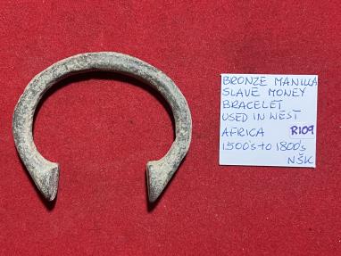 World Coins - Bronze Manilla Slave Money Bracelet used in West Africa 1500's to 1800's