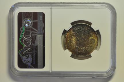 Japan; Silver 50 Sen Meiji 39 - 1906 NGC MS64 | Asian and