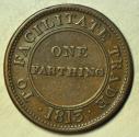 World Coins - Great Britain; Worcester Farthing Token 1813  XF