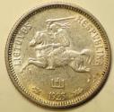 World Coins - Lithuania Silver Litas 1925   XF