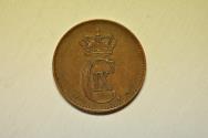 World Coins - Denmark; 2 Ore 1874 V CS   XF